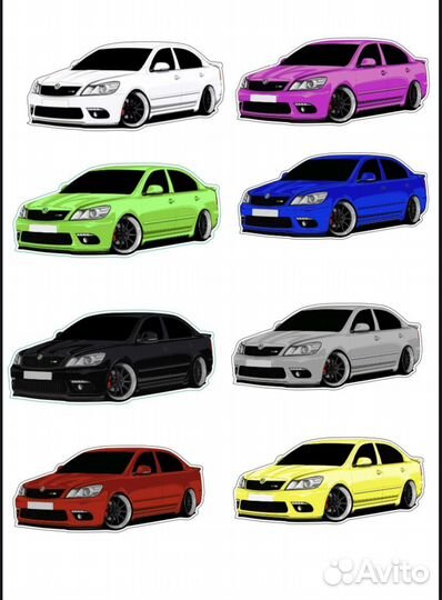 Наклейка Skoda Octavia VRS