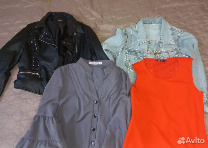 Одежда женская, куртка, джинсовка, платья 44