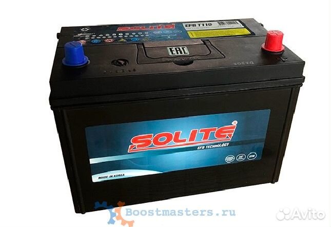 Аккумулятор Solite EFB T110 80A (D 31L) L