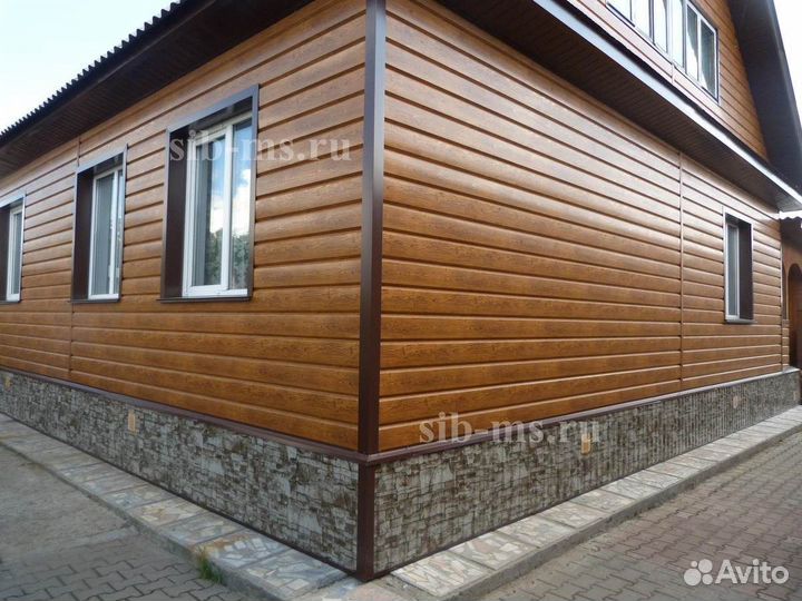 Сайдинг Металлический брус, бревно