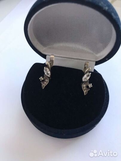 Серьги кольцо винтаж