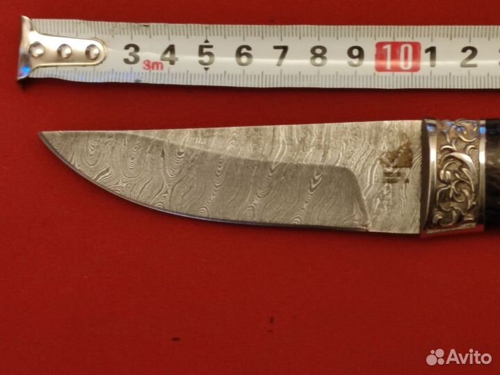 Нож из Дамасской стали, HRC 61-63, ножны кожа
