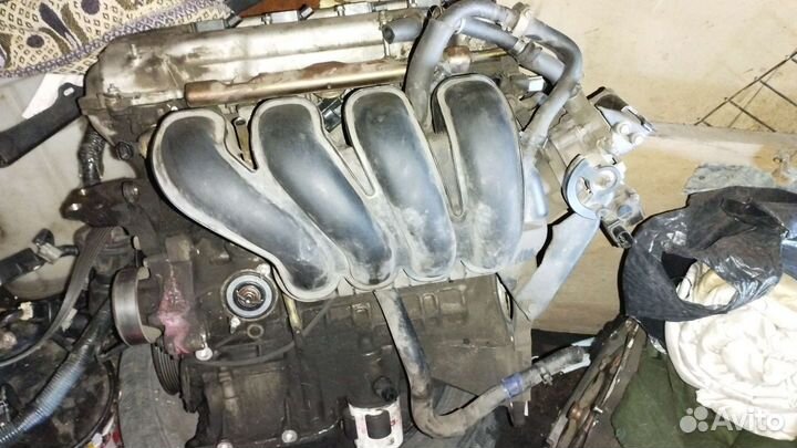 Двигатель 1 zz fe под теплообменником