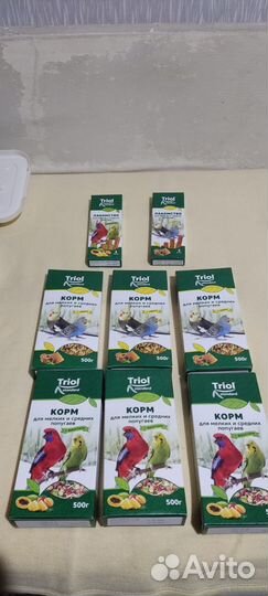 Корм для средних и мелких попугаев Triol 500 г