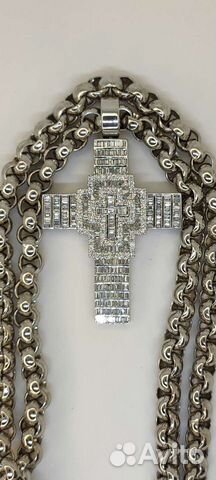 Крест золотой с бриллиантами объявление продам