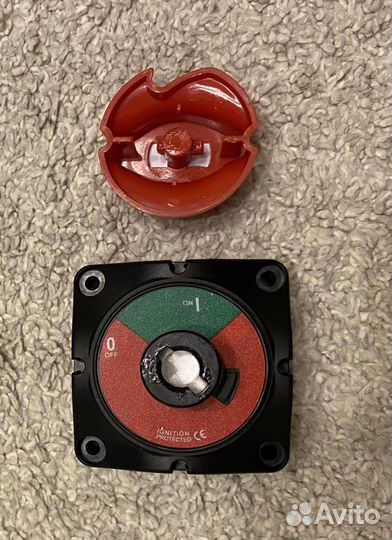 Выключатель массы 12-24В в лодку, съемная рукоятка