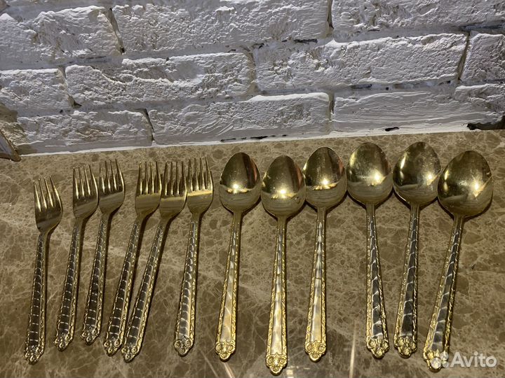 Набор столовый япония позолота