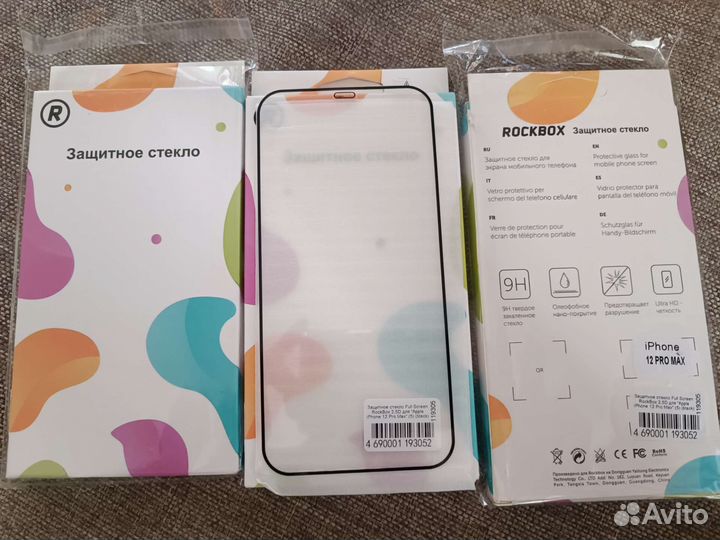Стекла на iPhone 12 pro max 20шт