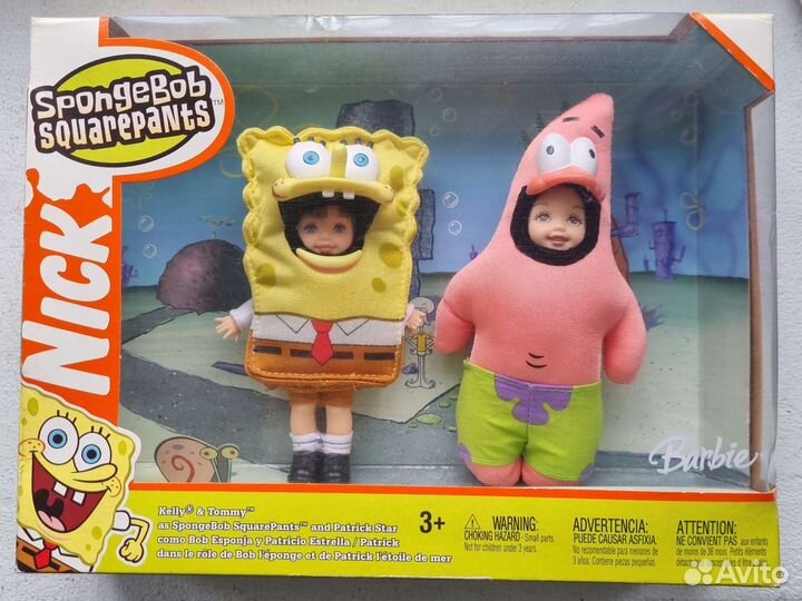 Кукла Barbie kelly и tommy спанчбоб