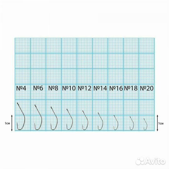 Крючок Dunaev Classic 208 #14 (упак. 10 шт)