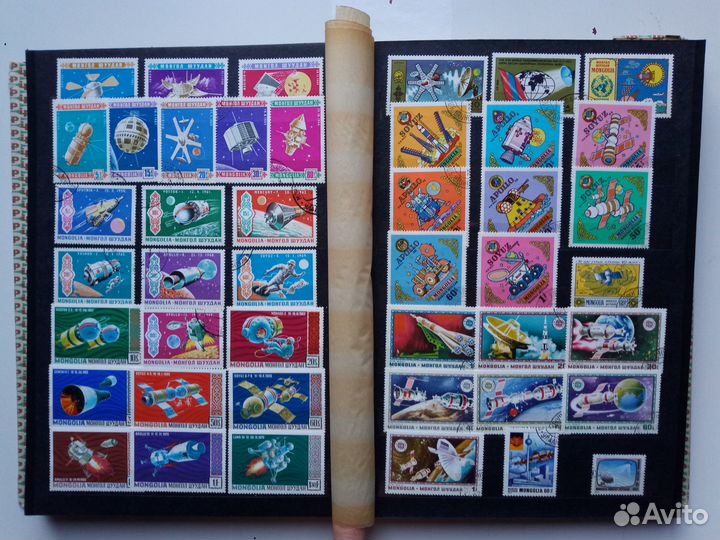 Альбом с марками Космос, 10л. 22х30 см