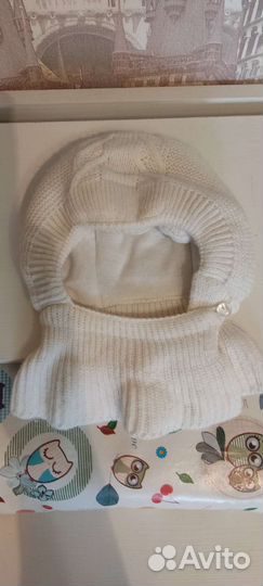 Шапка шлем журавлик