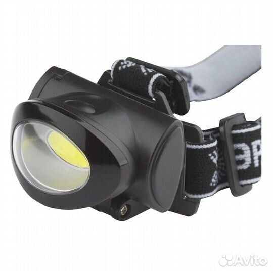 Фонарь налобный эра GB-601 5Вт COB 3хааа пластик ч