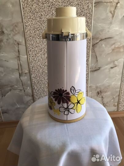 Термос с помпой СССР