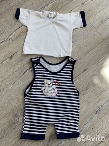 Новый костюм Майка и комбенизон на 6 месяцев, баса