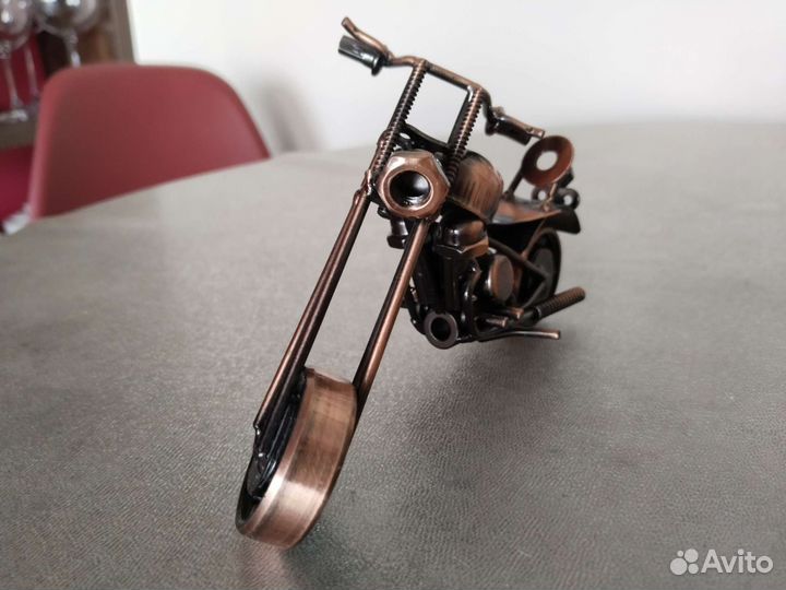 Мотоцикл металлический сувенир