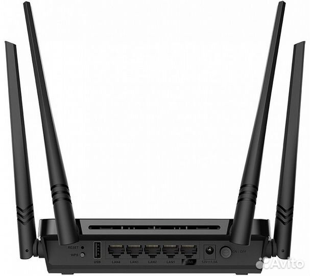 Wi-Fi роутер D-Link DIR-825/RU/I1A, черный