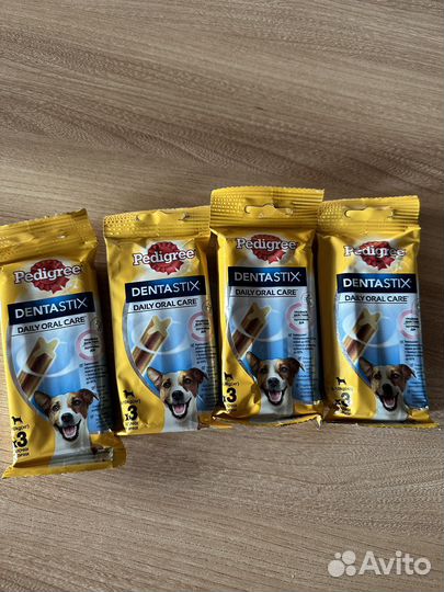 Pedigree dentastix для собак 5-10 кг 3 палочки