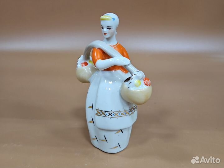 Статуэтка Девушка с грибами(Полоне зхк (УССР)