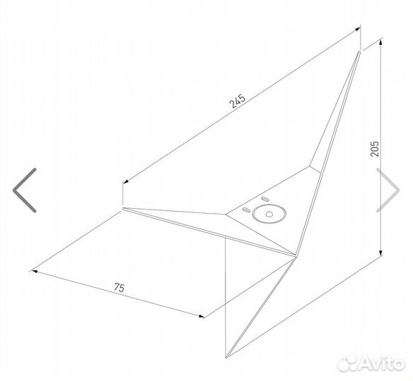 Настенный светодиодный светильник Parete LED