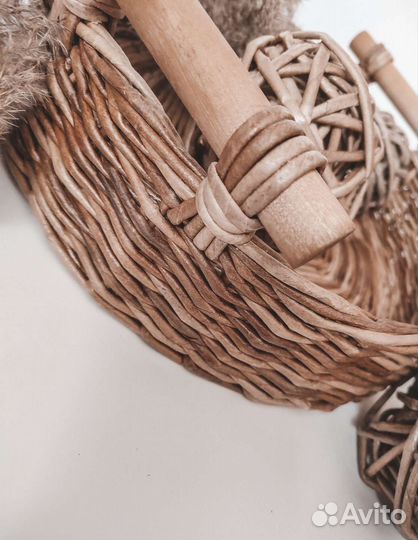Поднос плетёный