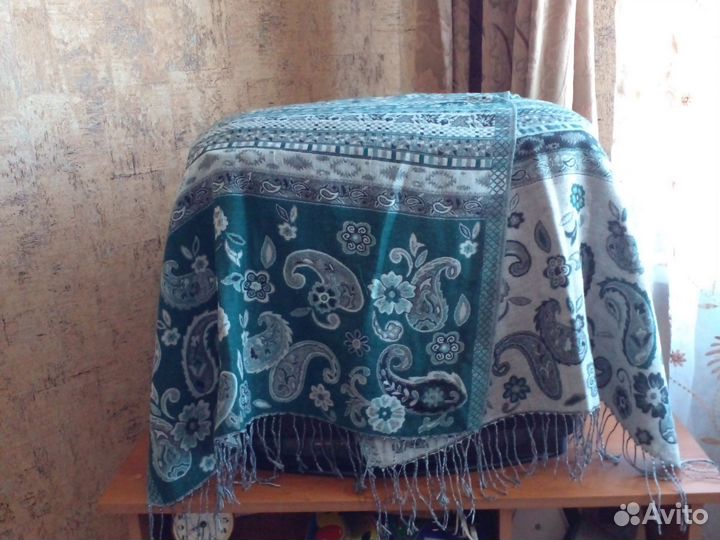 Палантин кашемир 100 двухсторонний