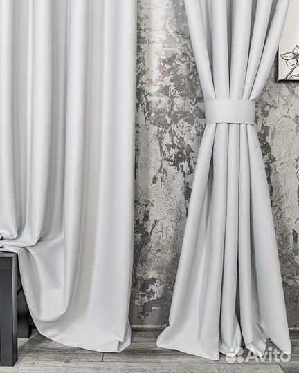 Блэкаут шторы Амадео платиновый