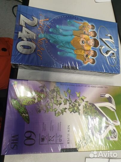 Видеокассеты новые VHS 240 и 60