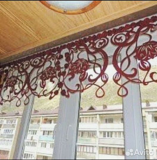 Изготовляю ажурный ламбрикен,пошив штор