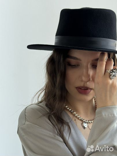 Шляпа фетровая федора lazy