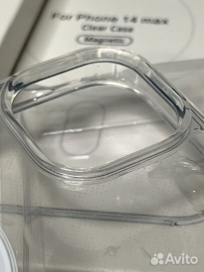 Чехол на iPhone 14 plus magsafe прозрачный