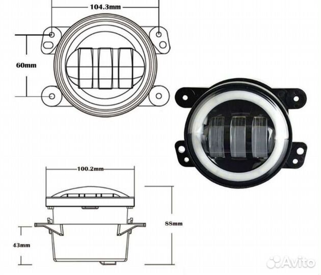Противотуманные фары (птф) комплект