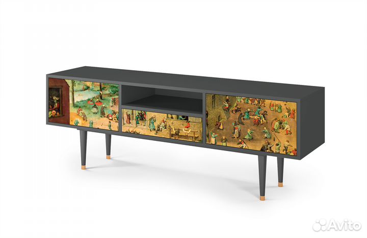 Тв-тумба T6 - Антрацит - Children's Games