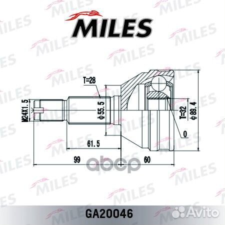 ШРУС наружный chevrolet evanda 2.0 02- (GKN