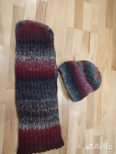 Комплект шапка и снуд женский