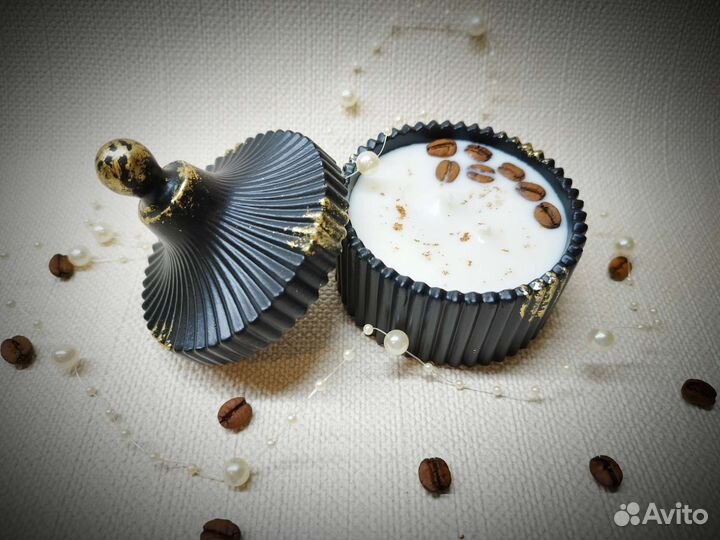 Ароматические свечи ручной работы Бодрящий кофе