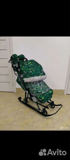 Детские санки коляска ника