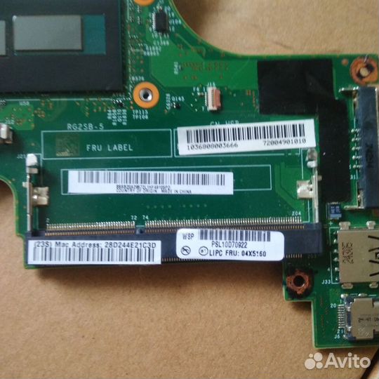 Мат. плата Thinkpad X240 i5