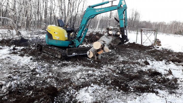 Услуги мини эксковатора + Cамосвал 4Т