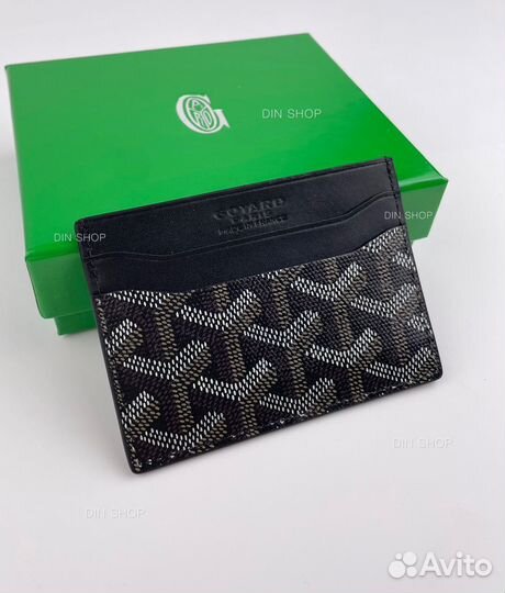 Картхолдер Goyard натуральная кожа