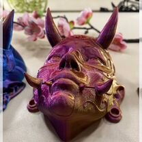 Японская маска Ханья Hannya oni mask 3D печать