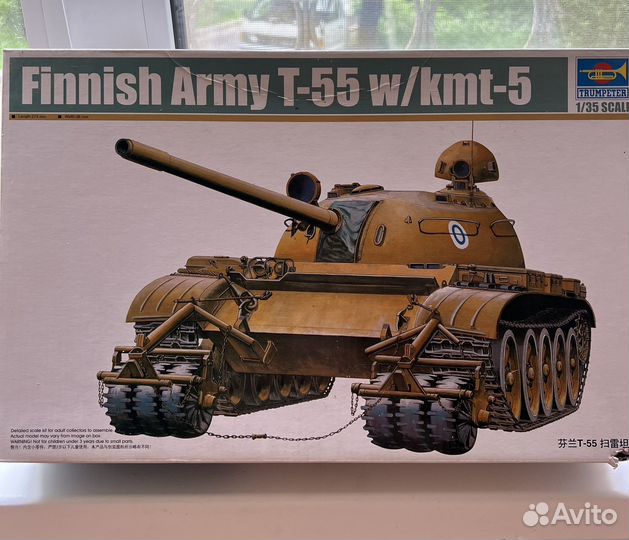 Сборная модель танка T-55