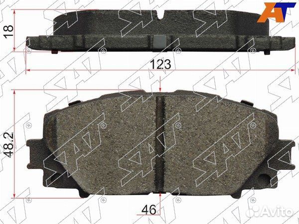 Колодки тормозные Передние toyota prius C