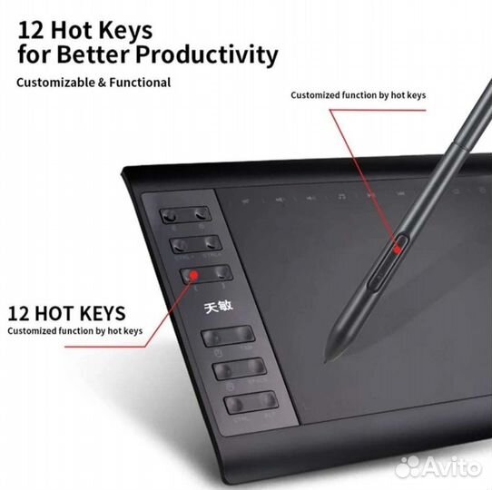 Графический планшет 10moons цифровой планшет