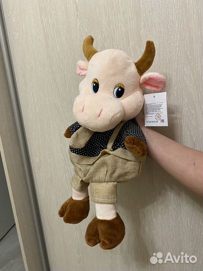 Игрушка Бычок-мешок для новогоднего подарка