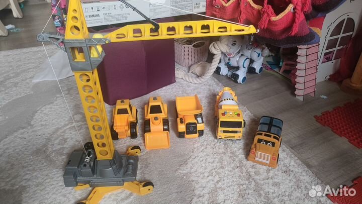 Машинки конструкторы, кран