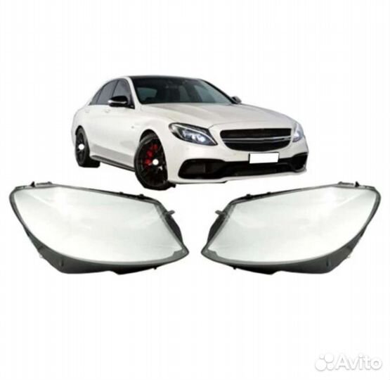 Стекло фары на Мерседес w205