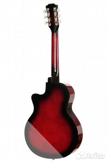 Гитара акустическая cowboy 3810C красная