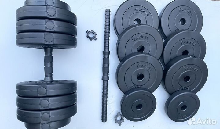 Гантели разборные 38кг(2 по 19кг)