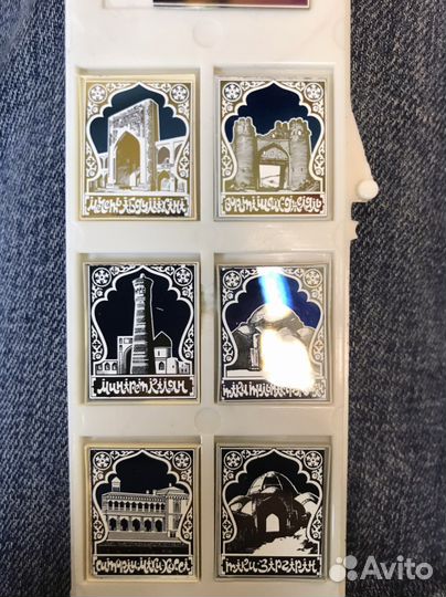 Набор значков СССР города памятники